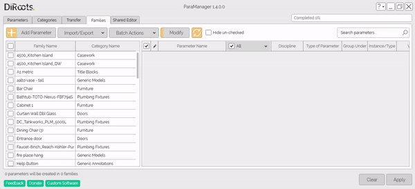 ParaManager import parameters from excel